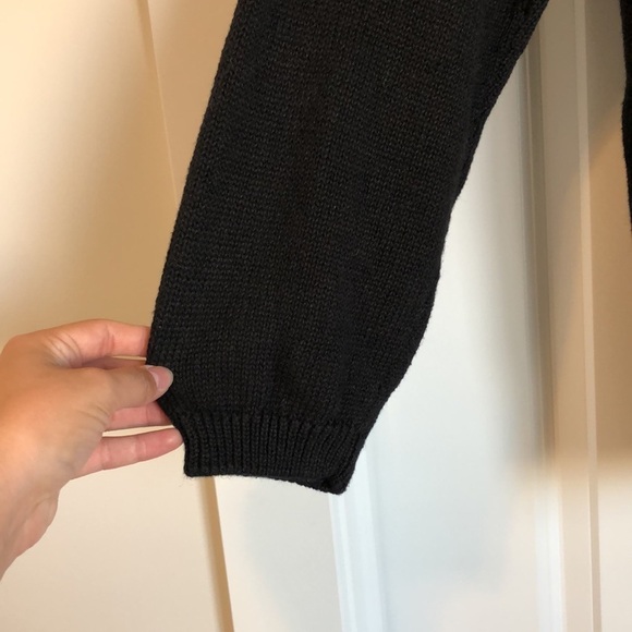 VTG Victoria Harbour Sweater Sz L Black Ramie Bejeweled Beads Crew Neck Goth - Picture 5 of 9